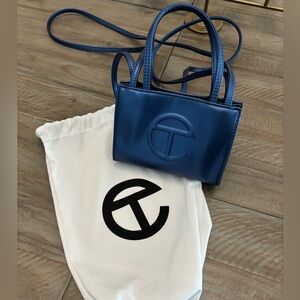 Telfar Mini Blue Shopping Bag